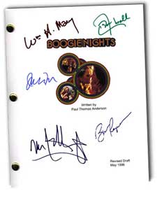 boogie nights autographed movie script