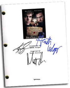 brothers grimm autographed movie script