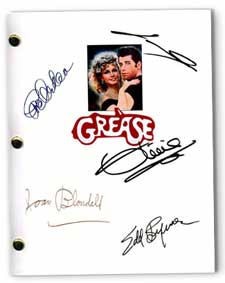 1978 grease signed movie script