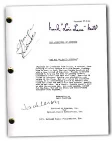 1953 adventures of superman signed script