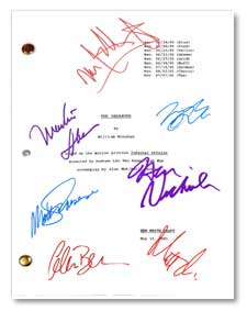 the departed  signed movie script