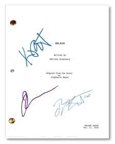 twilight new moon  signed script