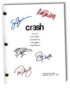 crash 2005 autographed script