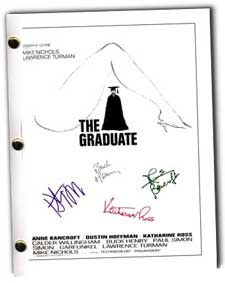 1967 the graduate signed script