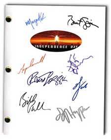 independence day signed script