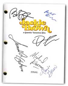 Jackie Brown signed script