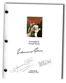miracle on 34th street signed script