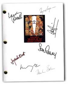 murder on the orient express signed script