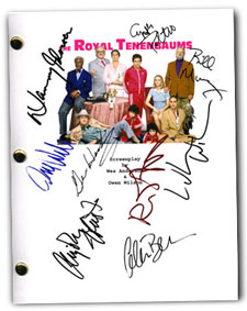 the royal tenenbaums signed script