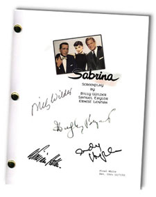 sabrina  signed script