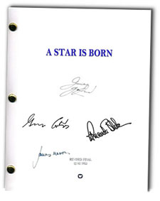 a star is born  signed script