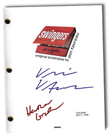 swingers  signed script