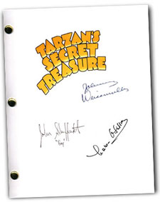 tarzan's secret treasure 1941 signed script