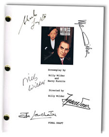 witness for the prosecution  signed script