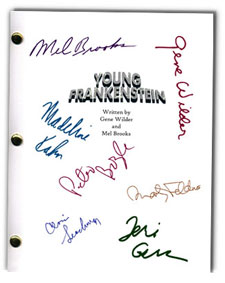 young frankenstein  signed script