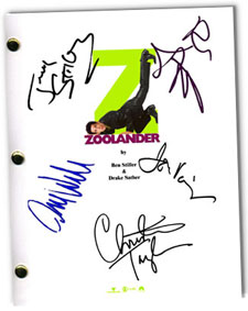 zoolander signed script