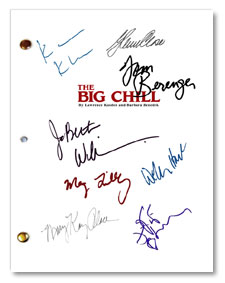 big chill autographed movie script