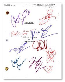 Fast times  signed script