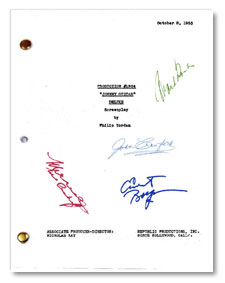 1954 johnny guitar  signed script