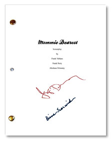 mommie dearest signed script