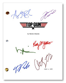 top gun signed script