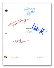 black swan autographed movie script