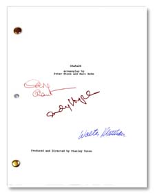 charade autographed script