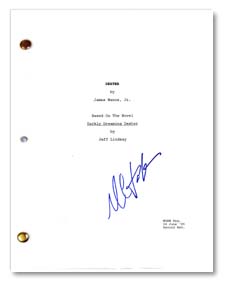 dexter tv pilot  signed movie script