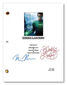 green lantern signed script