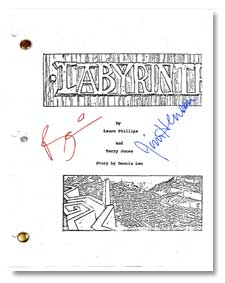 labyrinth  signed script