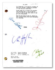 shane 1953  signed script