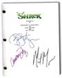 shrek autographed script
