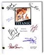 titanic  signed script