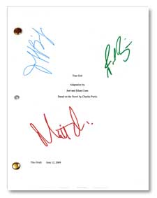 true grit 2010 signed script